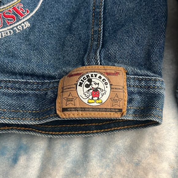 Vintage Mickey Mouse Jean Jacket 4T Mickey & Co Button Down Denim Classic Blue - Picture 10 of 10
